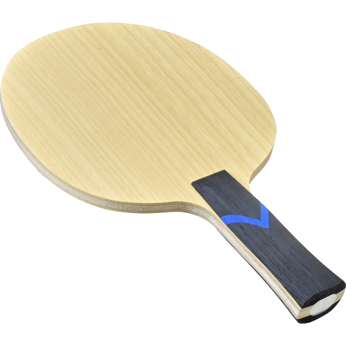 BalsaCarbo X7 22 Blade: Backside Diagonal View of Flared Handle Type